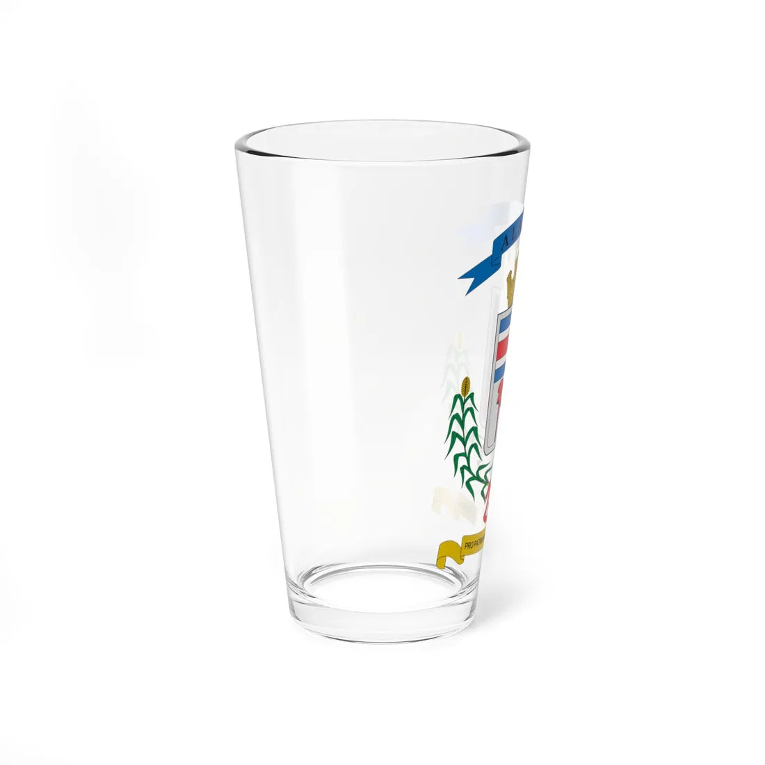 Escudo de Alajuela (Costa Rica) (Coat of Arms) Pint Glass 16oz - Go Mug Yourself