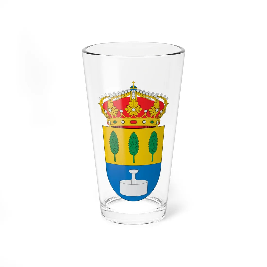 Escudo de Alameda (Spain) (Coat of Arms) Pint Glass 16oz 16oz - Go Mug Yourself