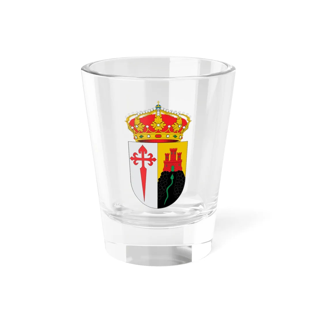 Escudo de Alange (Spain) (Coat of Arms) Shot Glass 1.5oz 1.5oz - Go Mug Yourself