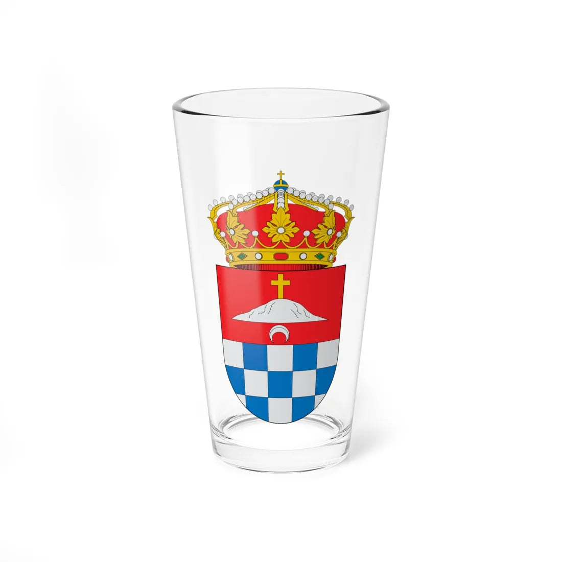 Escudo de Alaraz (Spain) (Coat of Arms) Pint Glass 16oz 16oz - Go Mug Yourself