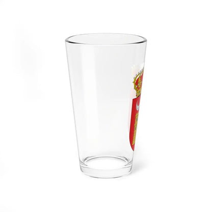 Escudo de Alarcón (Spain) (Coat of Arms) Pint Glass 16oz - Go Mug Yourself