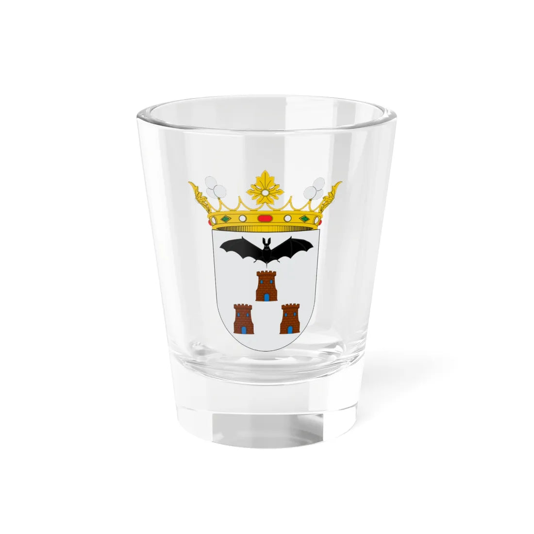 Escudo de Albacete (Spain) (Coat of Arms) Shot Glass 1.5oz - Go Mug Yourself