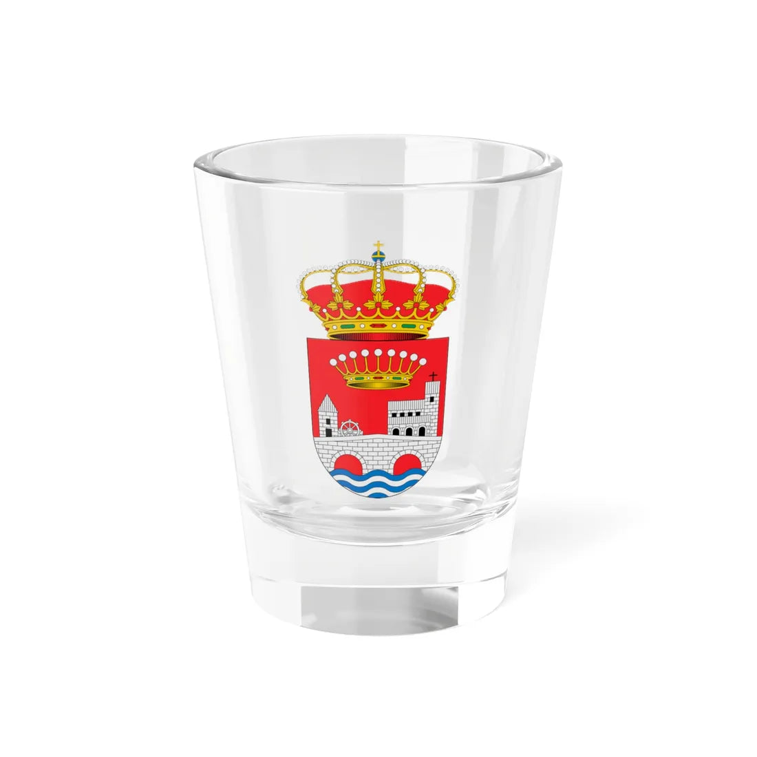 Escudo de Albaladejo del Cuende Cuenca (Spain) (Coat of Arms) Shot Glass 1.5oz 1.5oz - Go Mug Yourself