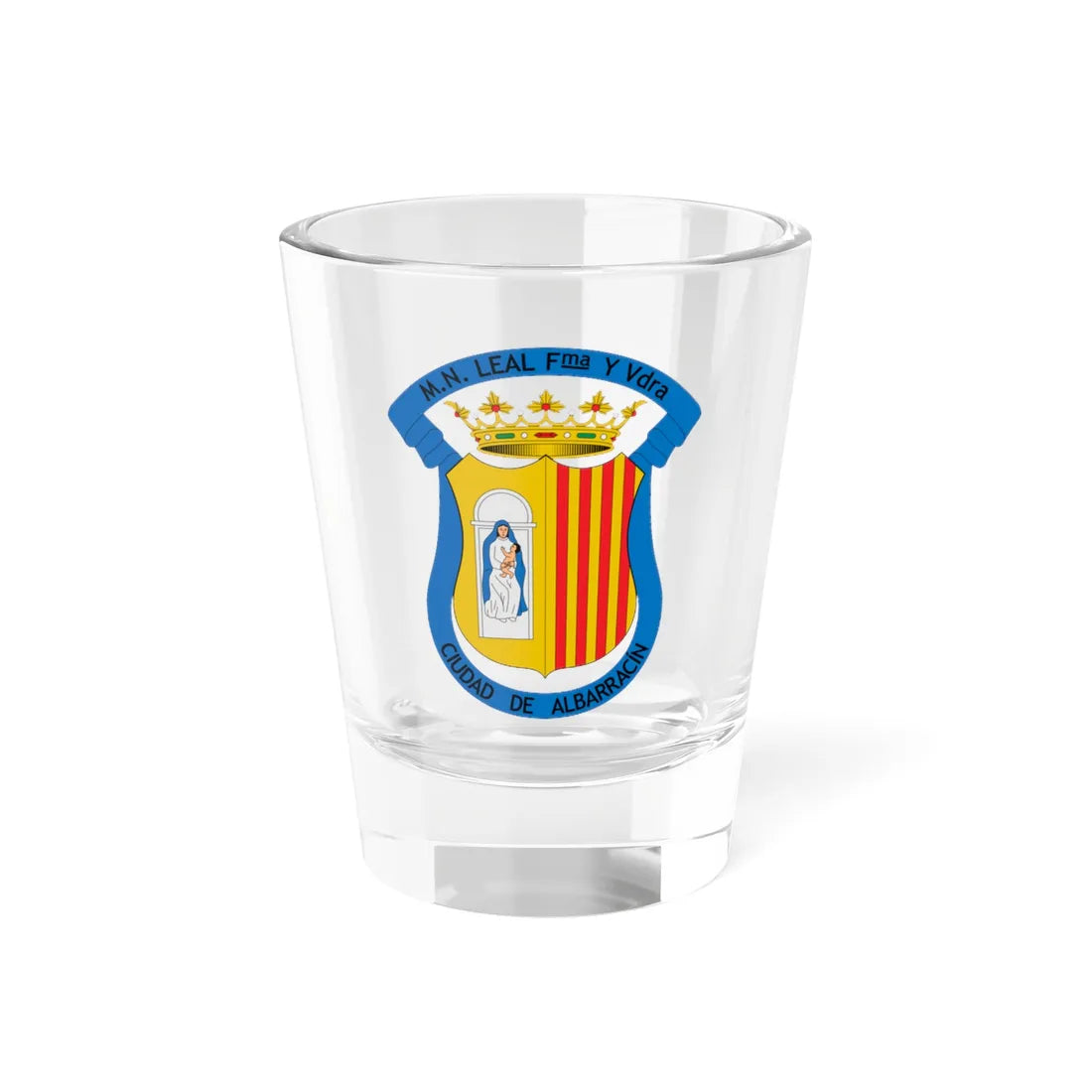 Escudo de Albarracín Teruel (Spain) (Coat of Arms) Shot Glass 1.5oz 1.5oz - Go Mug Yourself