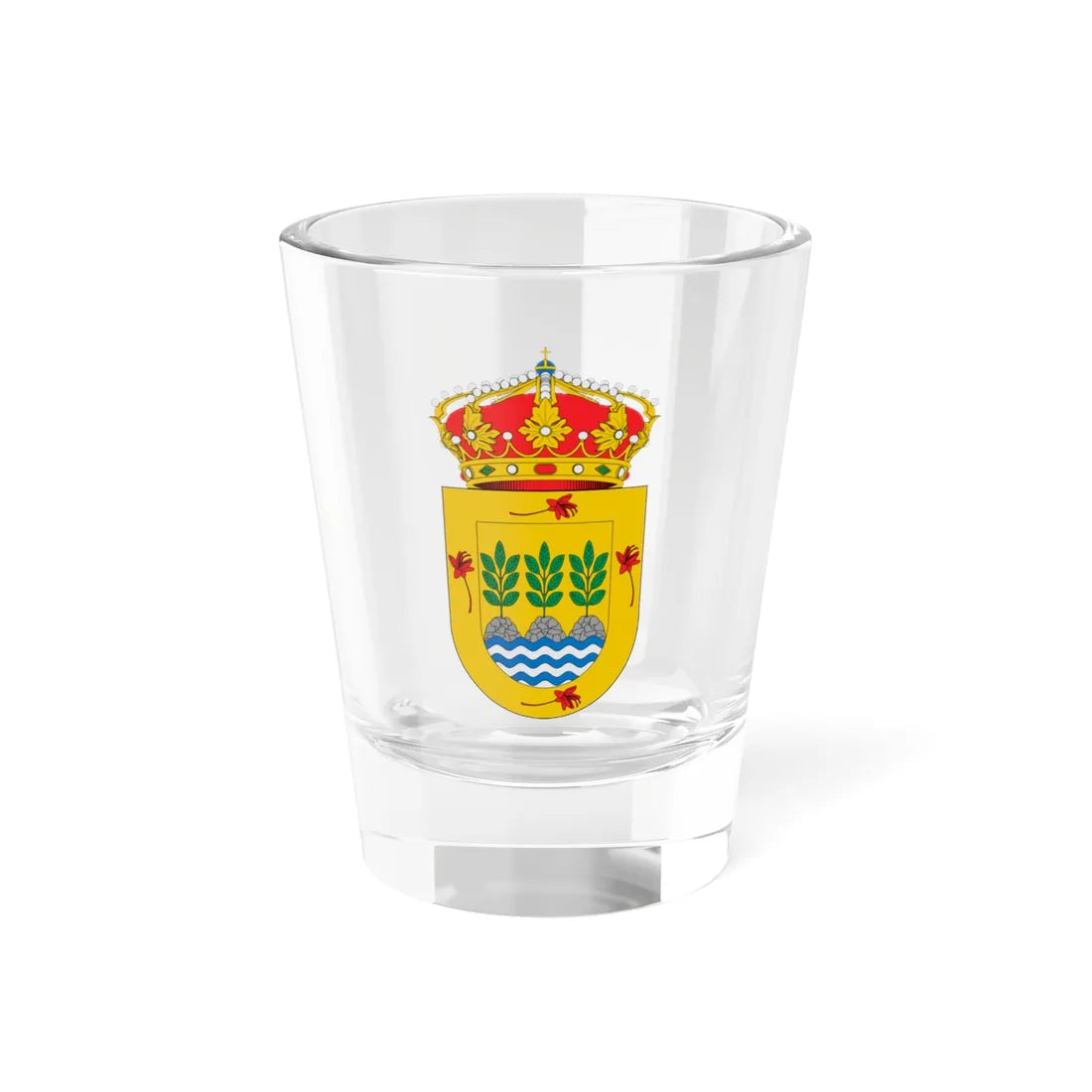 Escudo de Albatana (Spain) (Coat of Arms) Shot Glass 1.5oz 1.5oz - Go Mug Yourself