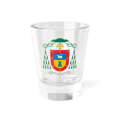 Escudo de Alberto Ortega Martín (Spain) (Coat of Arms) Shot Glass 1.5oz 1.5oz - Go Mug Yourself