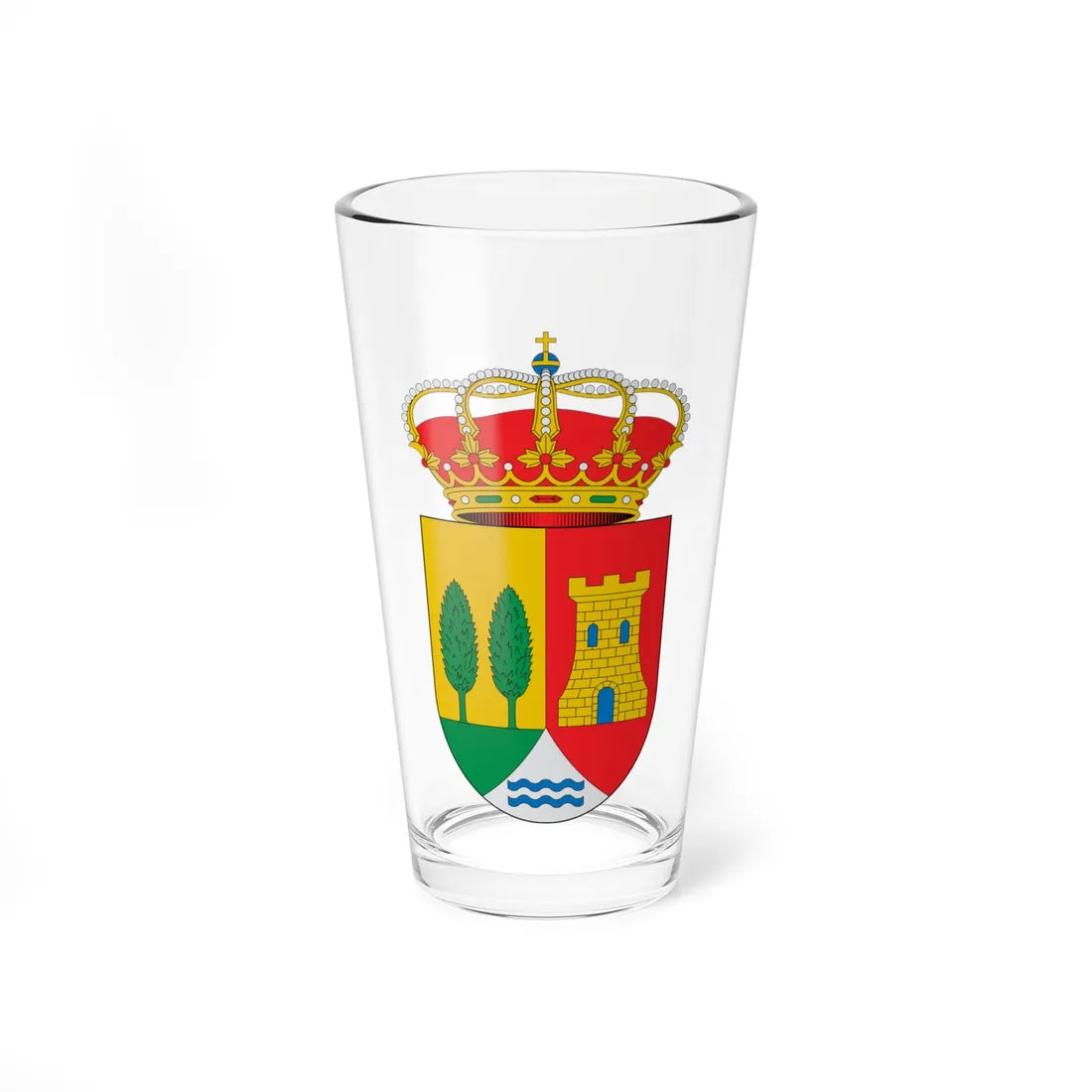 Escudo de Albillos Burgos (Spain) (Coat of Arms) Pint Glass 16oz 16oz - Go Mug Yourself