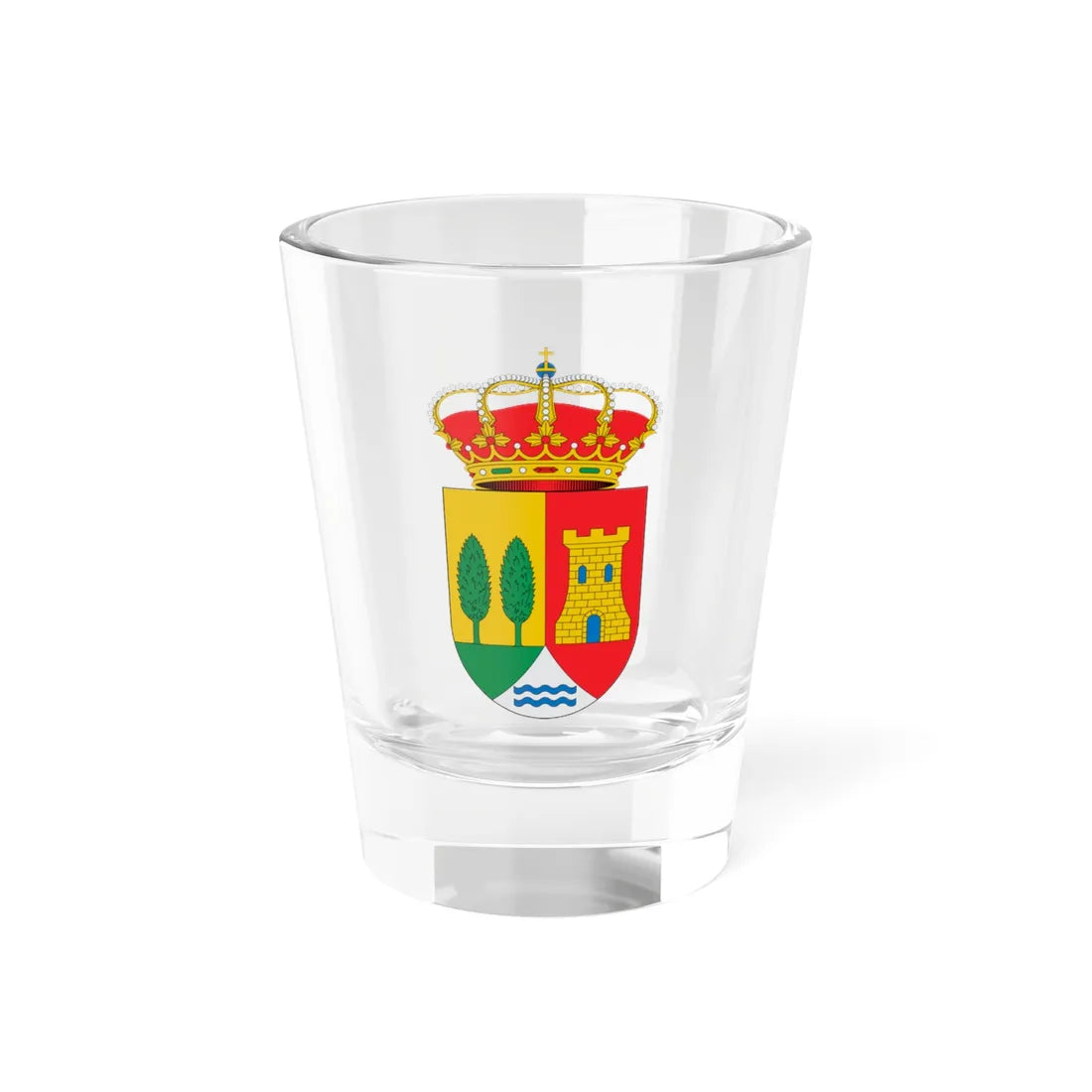 Escudo de Albillos Burgos (Spain) (Coat of Arms) Shot Glass 1.5oz 1.5oz - Go Mug Yourself
