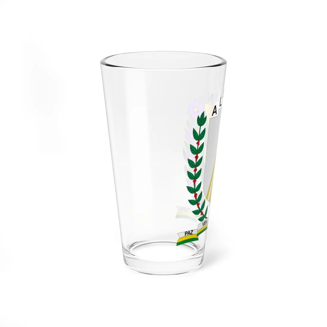 Escudo de Albán - Cundinamarca (Colombia) (Coat of Arms) Pint Glass 16oz - Go Mug Yourself