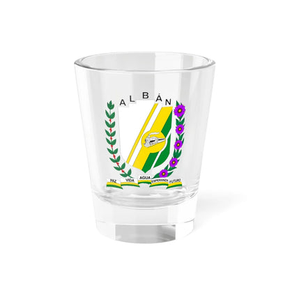 Escudo de Albán - Cundinamarca (Colombia) (Coat of Arms) Shot Glass 1.5oz 1.5oz - Go Mug Yourself