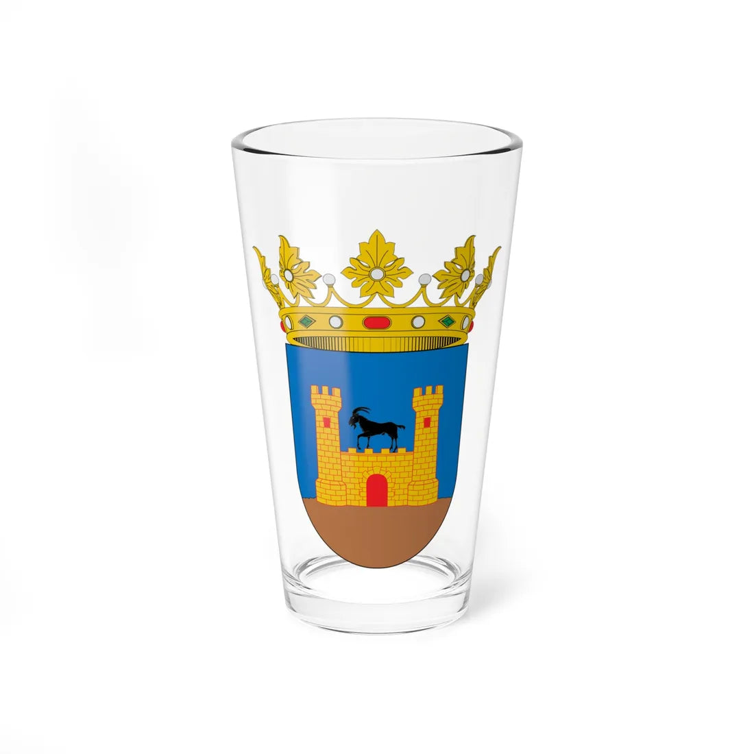 Escudo de Albocàsser (Spain) (Coat of Arms) Pint Glass 16oz 16oz - Go Mug Yourself