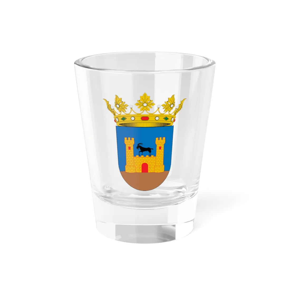 Escudo de Albocàsser (Spain) (Coat of Arms) Shot Glass 1.5oz 1.5oz - Go Mug Yourself