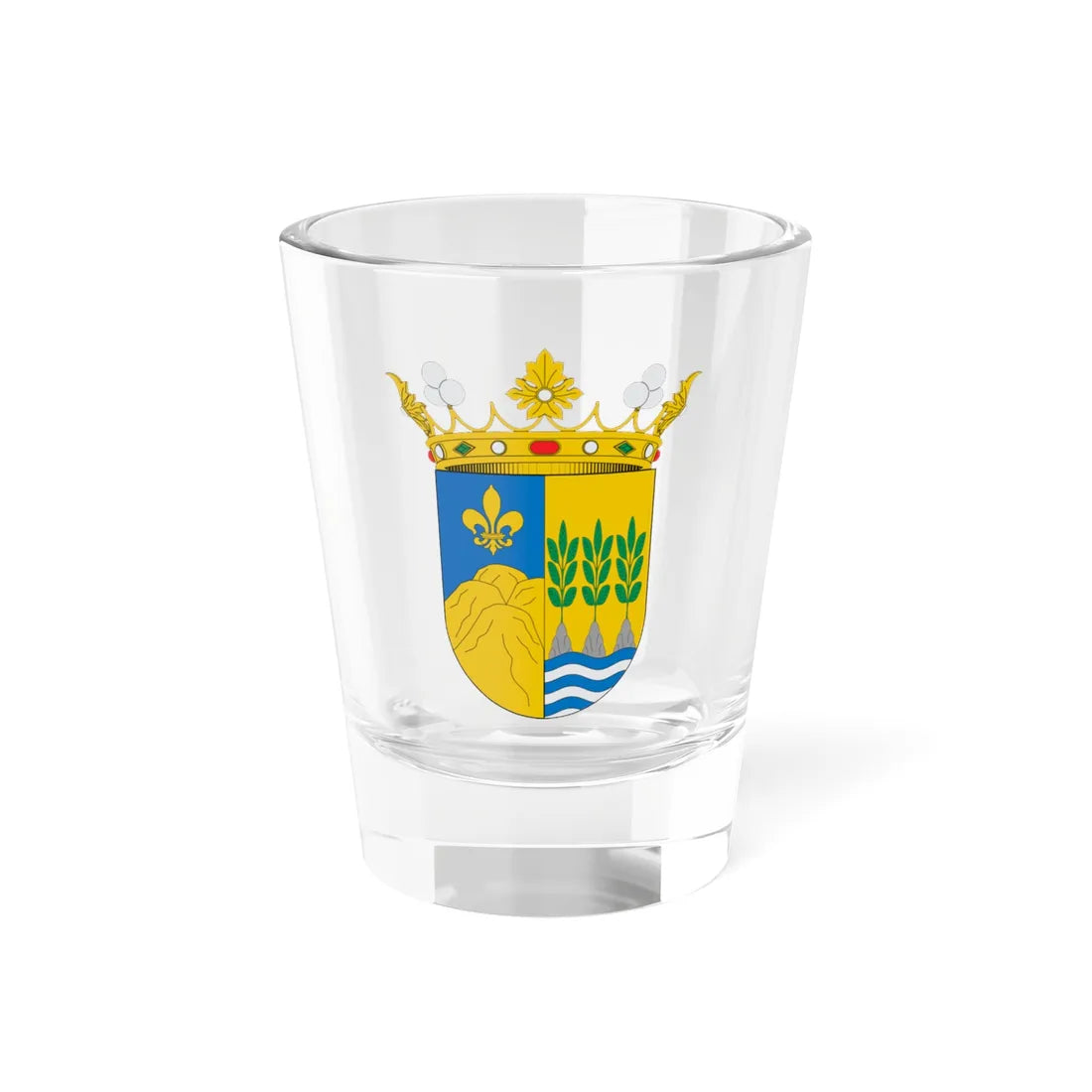 Escudo de Albudeite (Spain) (Coat of Arms) Shot Glass 1.5oz 1.5oz - Go Mug Yourself