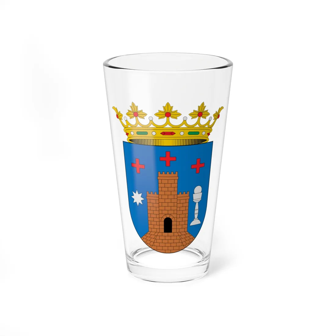Escudo de Alcalá de Chivert Castellón (Spain) (Coat of Arms) Pint Glass 16oz 16oz - Go Mug Yourself