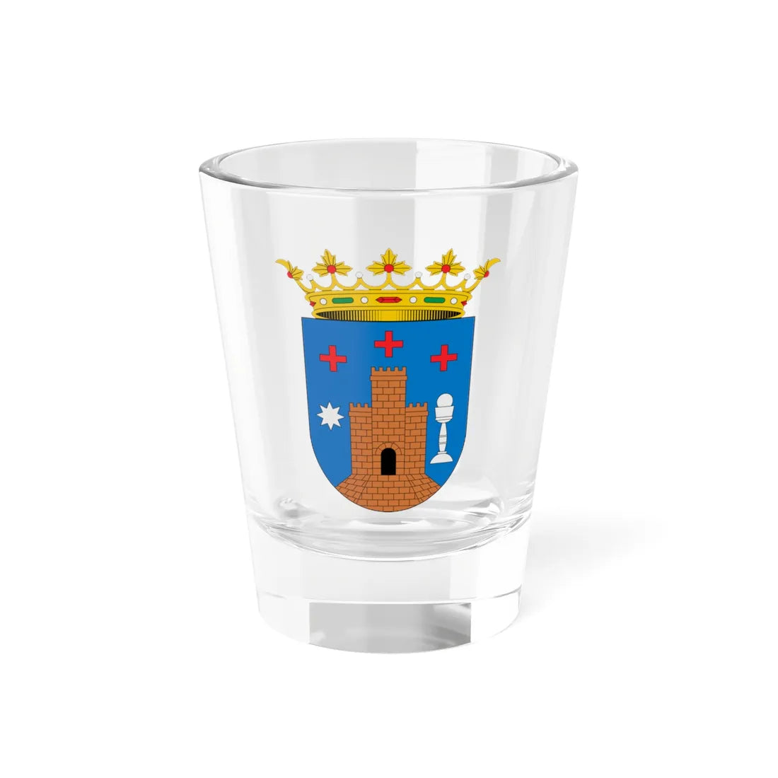 Escudo de Alcalá de Chivert Castellón (Spain) (Coat of Arms) Shot Glass 1.5oz 1.5oz - Go Mug Yourself