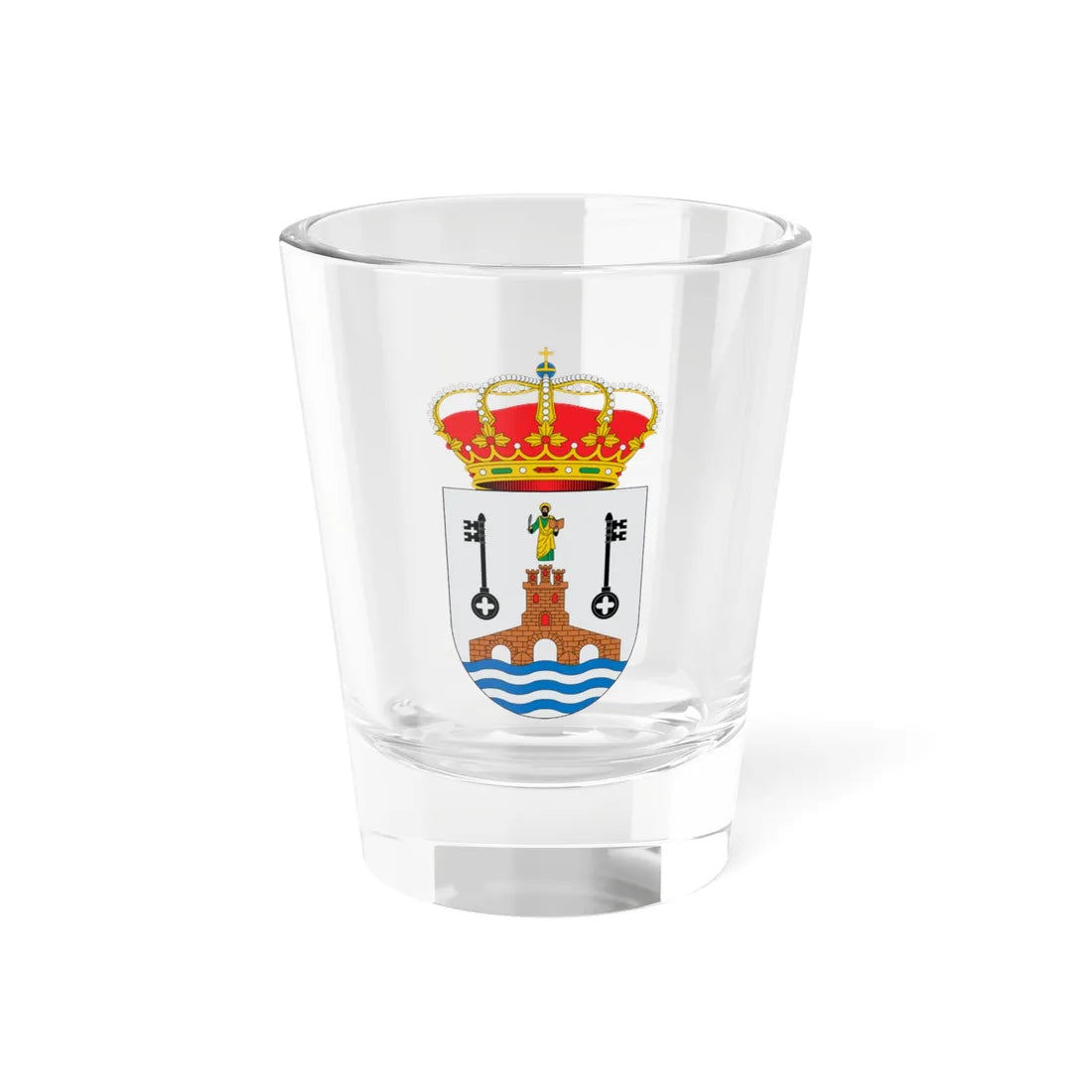 Escudo de Alcalá de Guadaíra Sevilla 2 (Spain) (Coat of Arms) Shot Glass 1.5oz 1.5oz - Go Mug Yourself