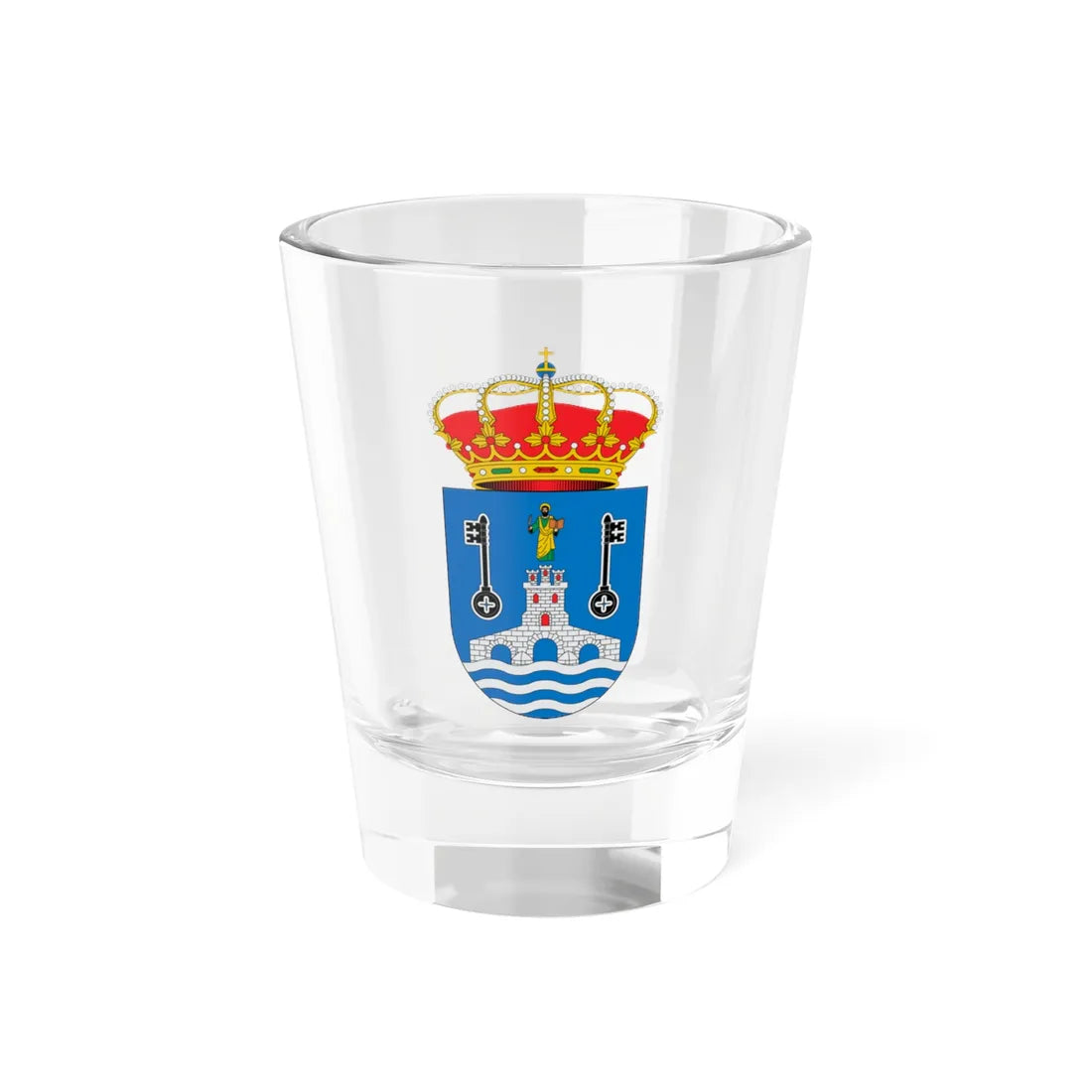 Escudo de Alcalá de Guadaíra Sevilla (Spain) (Coat of Arms) Shot Glass 1.5oz 1.5oz - Go Mug Yourself