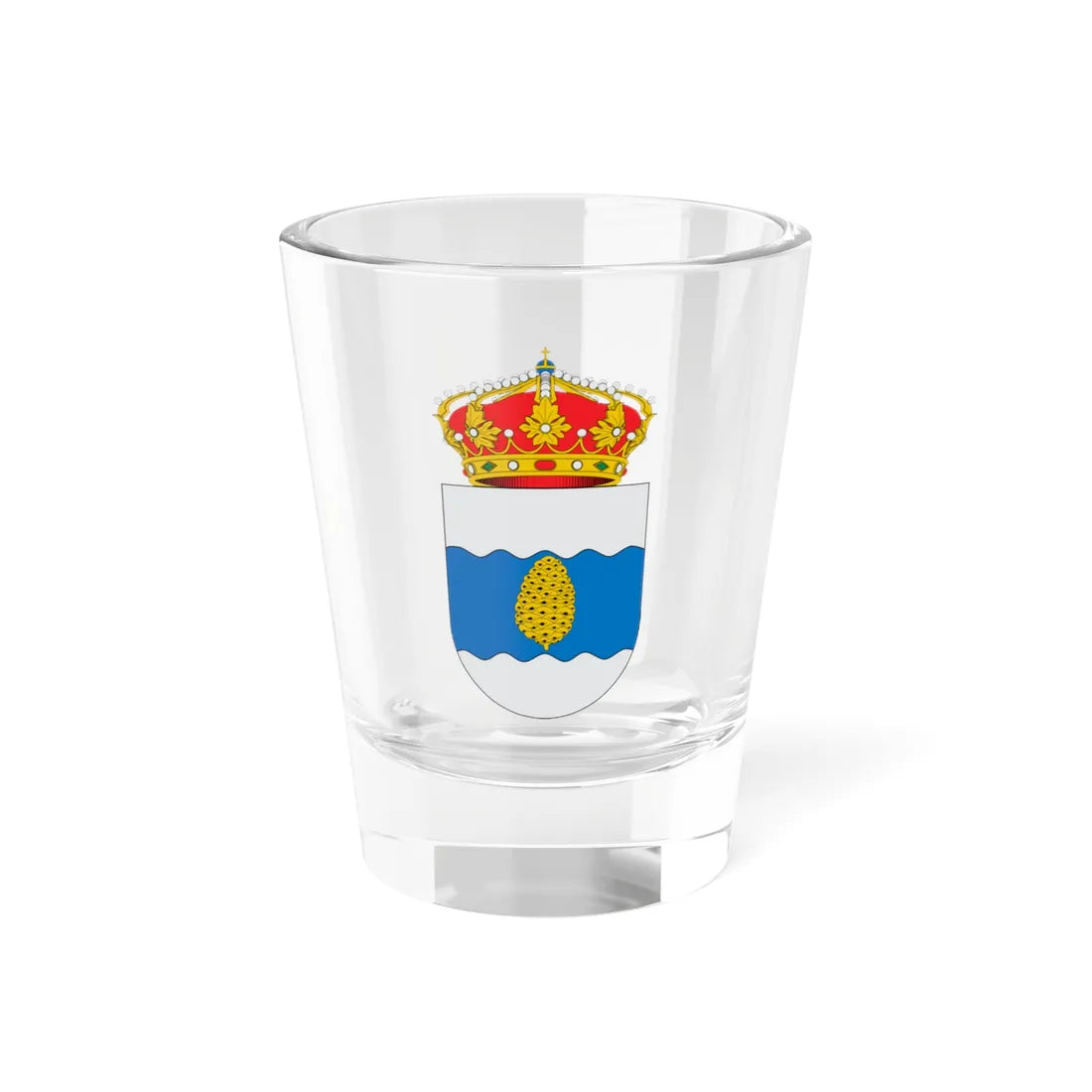 Escudo de Alcalá de Gurrea (Spain) (Coat of Arms) Shot Glass 1.5oz 1.5oz - Go Mug Yourself