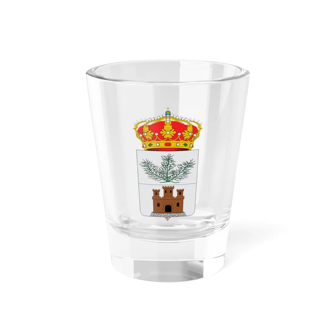 Escudo de Alcalá de la Selva (Spain) (Coat of Arms) Shot Glass 1.5oz 1.5oz - Go Mug Yourself