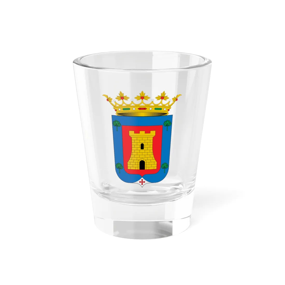Escudo de Alcalá de la Vega Cuenca (Spain) (Coat of Arms) Shot Glass 1.5oz 1.5oz - Go Mug Yourself