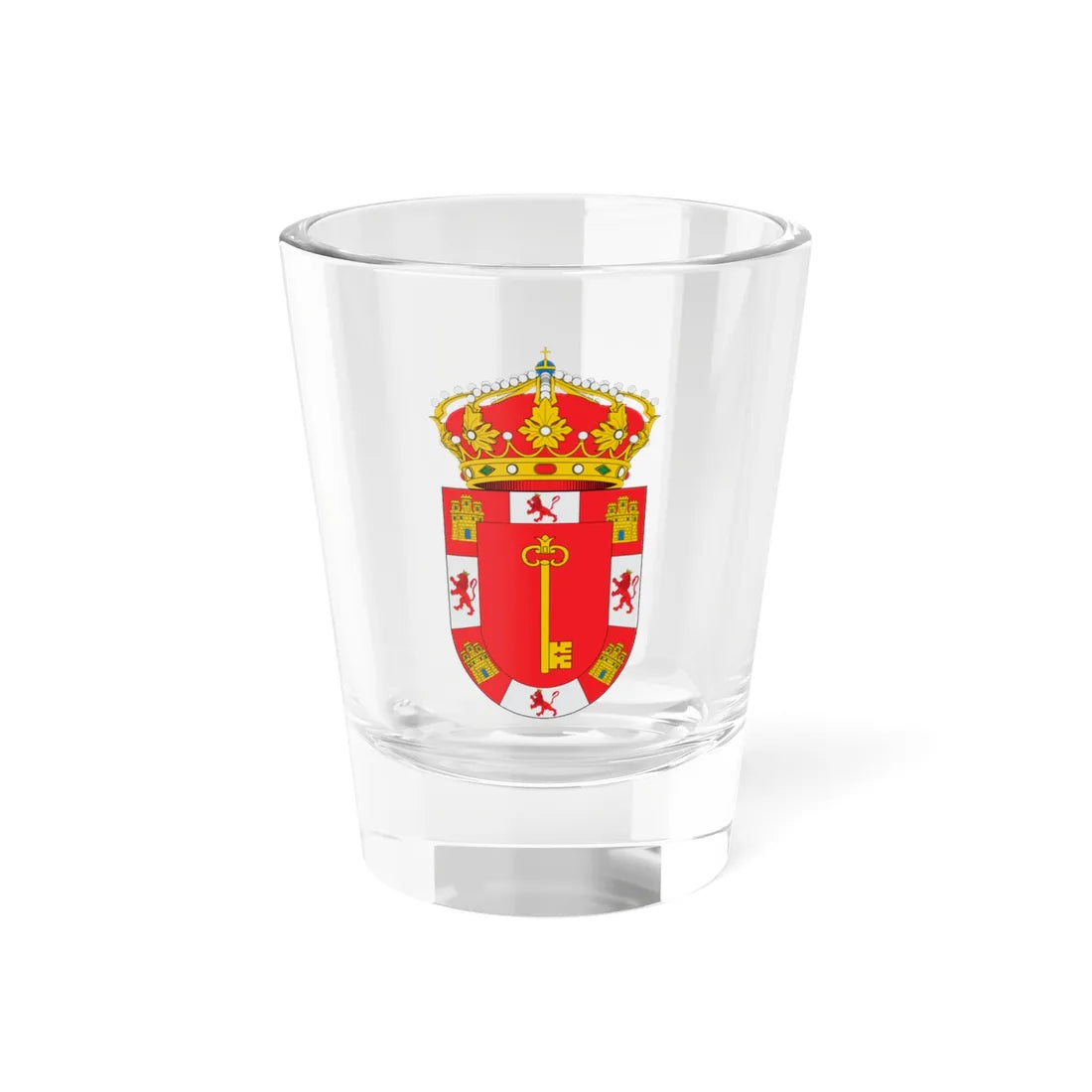 Escudo de Alcalá la Real-Jaen (Spain) (Coat of Arms) Shot Glass 1.5oz 1.5oz - Go Mug Yourself