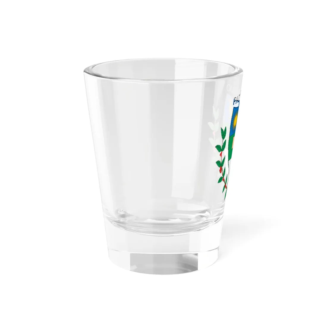 Escudo de Alcalá Valle del Cauca (Colombia) (Coat of Arms) Shot Glass 1.5oz - Go Mug Yourself