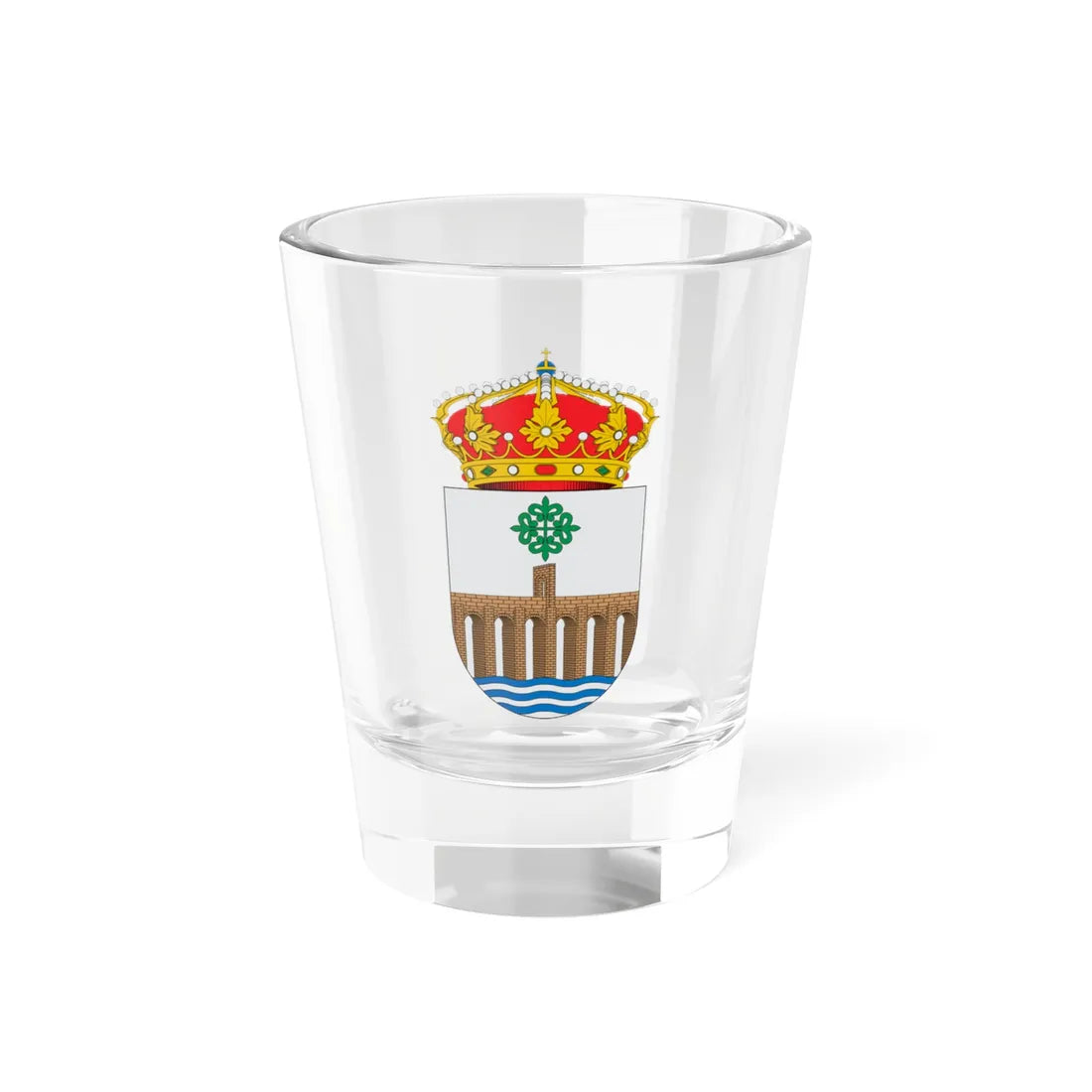 Escudo de Alcántara (Spain) (Coat of Arms) Shot Glass 1.5oz 1.5oz - Go Mug Yourself