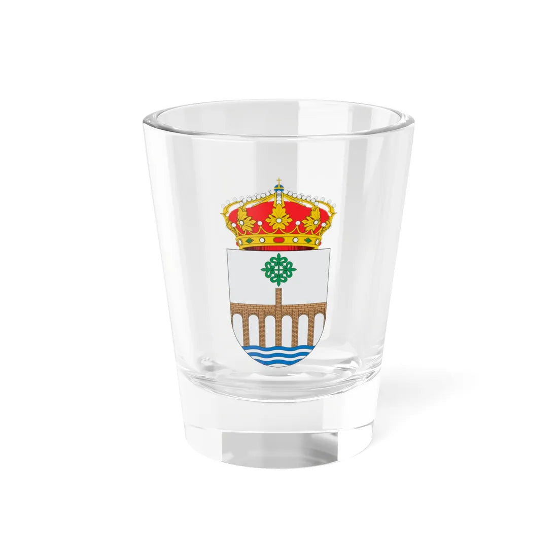 Escudo de Alcántara2 (Spain) (Coat of Arms) Shot Glass 1.5oz 1.5oz - Go Mug Yourself