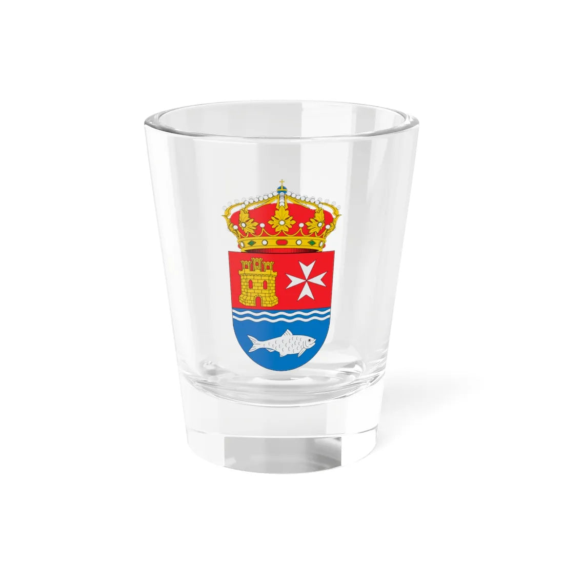 Escudo de Alcolea del Río (Spain) (Coat of Arms) Shot Glass 1.5oz 1.5oz - Go Mug Yourself