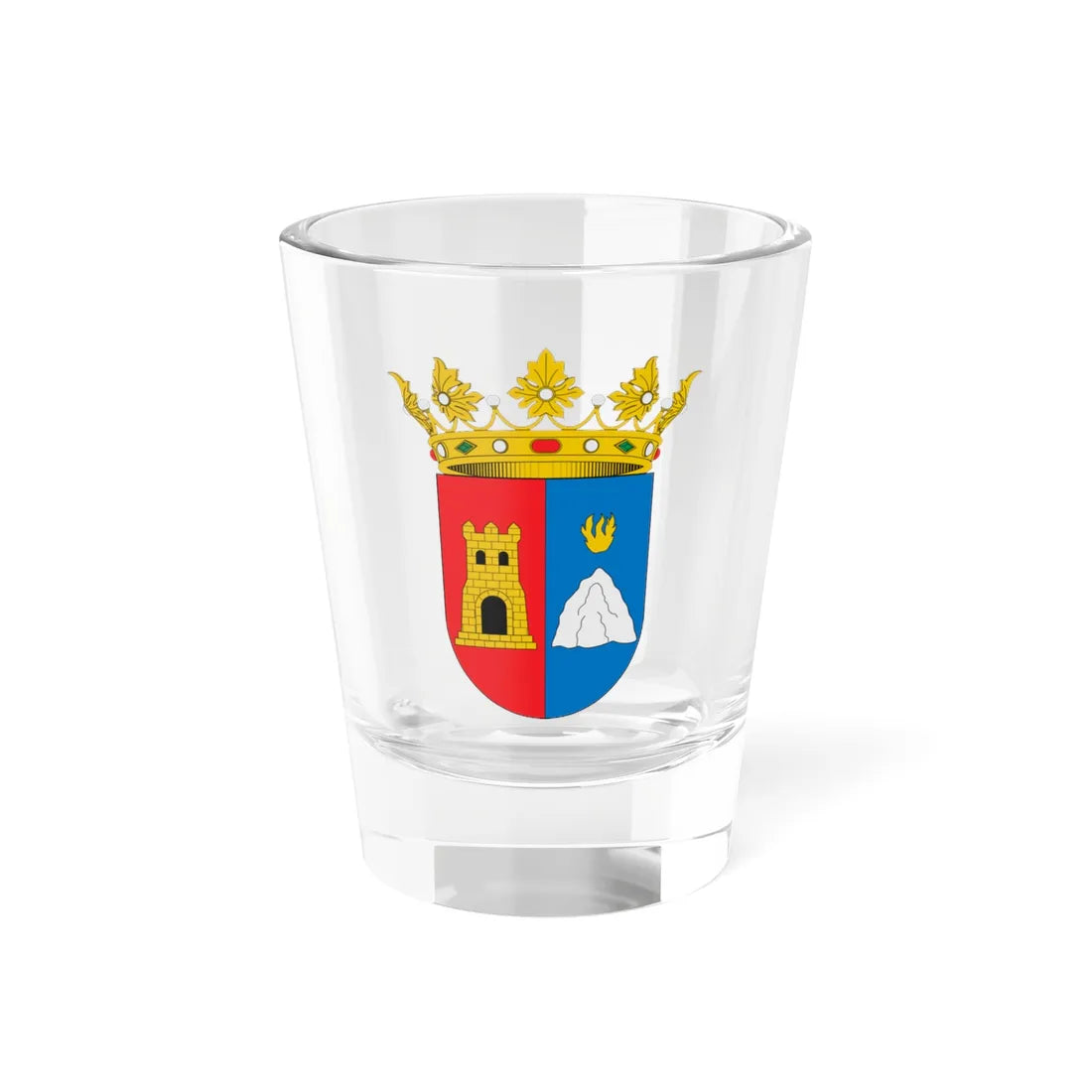 Escudo de Alcoleja (Spain) (Coat of Arms) Shot Glass 1.5oz 1.5oz - Go Mug Yourself