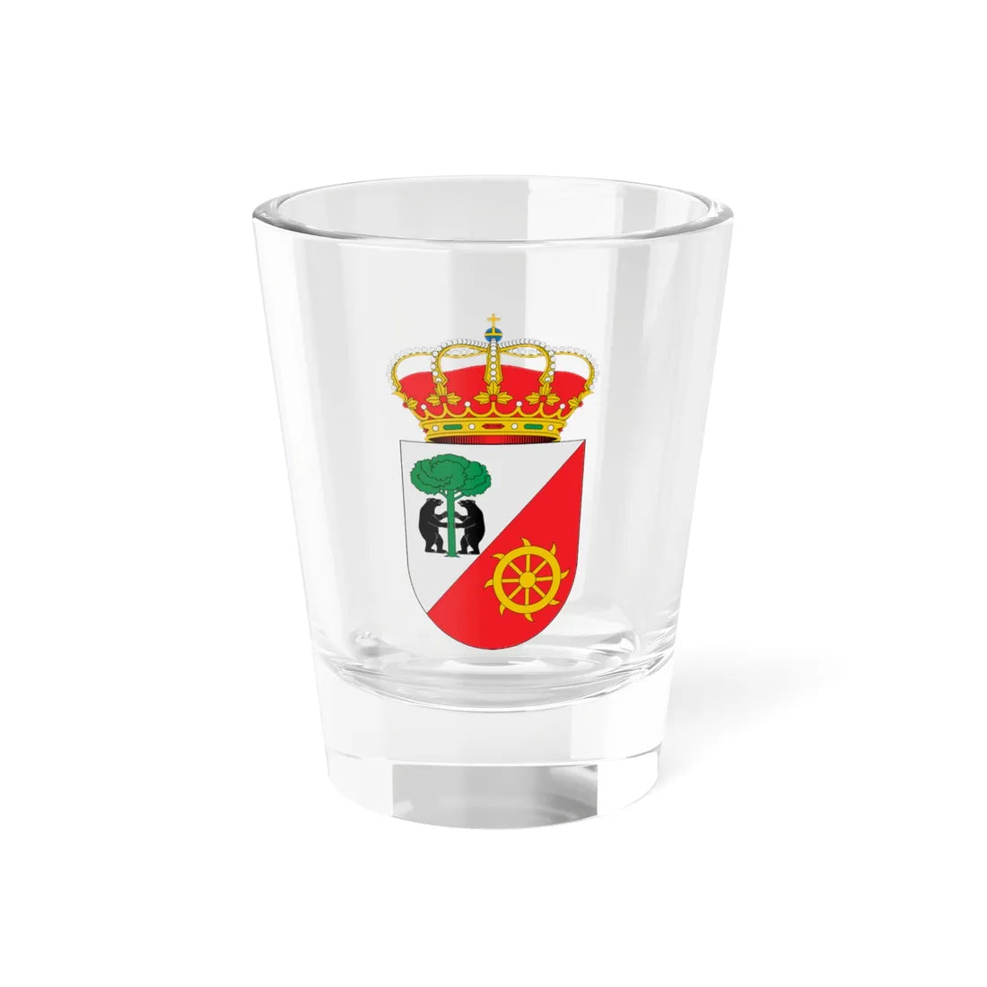 Escudo de Alcollarín Cáceres (Spain) (Coat of Arms) Shot Glass 1.5oz 1.5oz - Go Mug Yourself