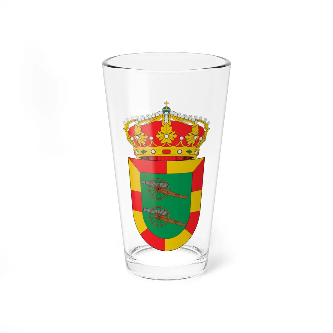 Escudo de Alcubierre (Spain) (Coat of Arms) Pint Glass 16oz 16oz - Go Mug Yourself