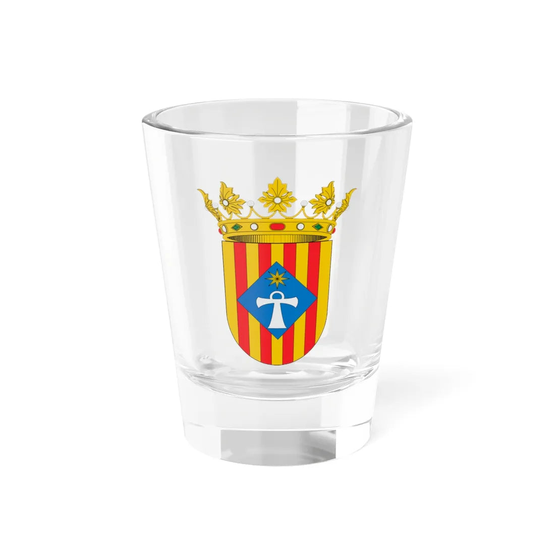 Escudo de Alcublas (Spain) (Coat of Arms) Shot Glass 1.5oz 1.5oz - Go Mug Yourself
