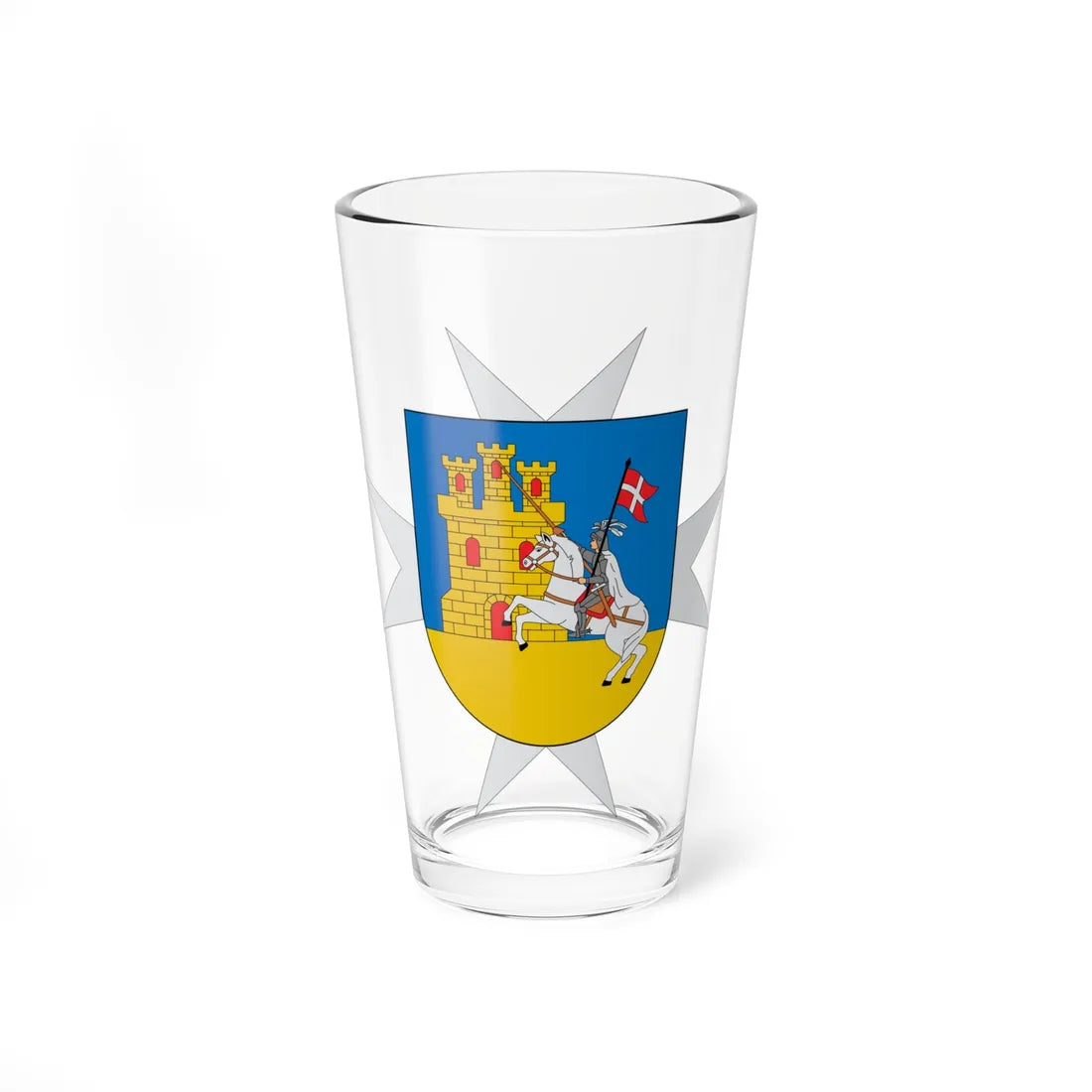 Escudo de Alcázar de San Juan Ciudad Real (Spain) (Coat of Arms) Pint Glass 16oz 16oz - Go Mug Yourself