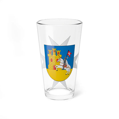 Escudo de Alcázar de San Juan Ciudad Real (Spain) (Coat of Arms) Pint Glass 16oz 16oz - Go Mug Yourself
