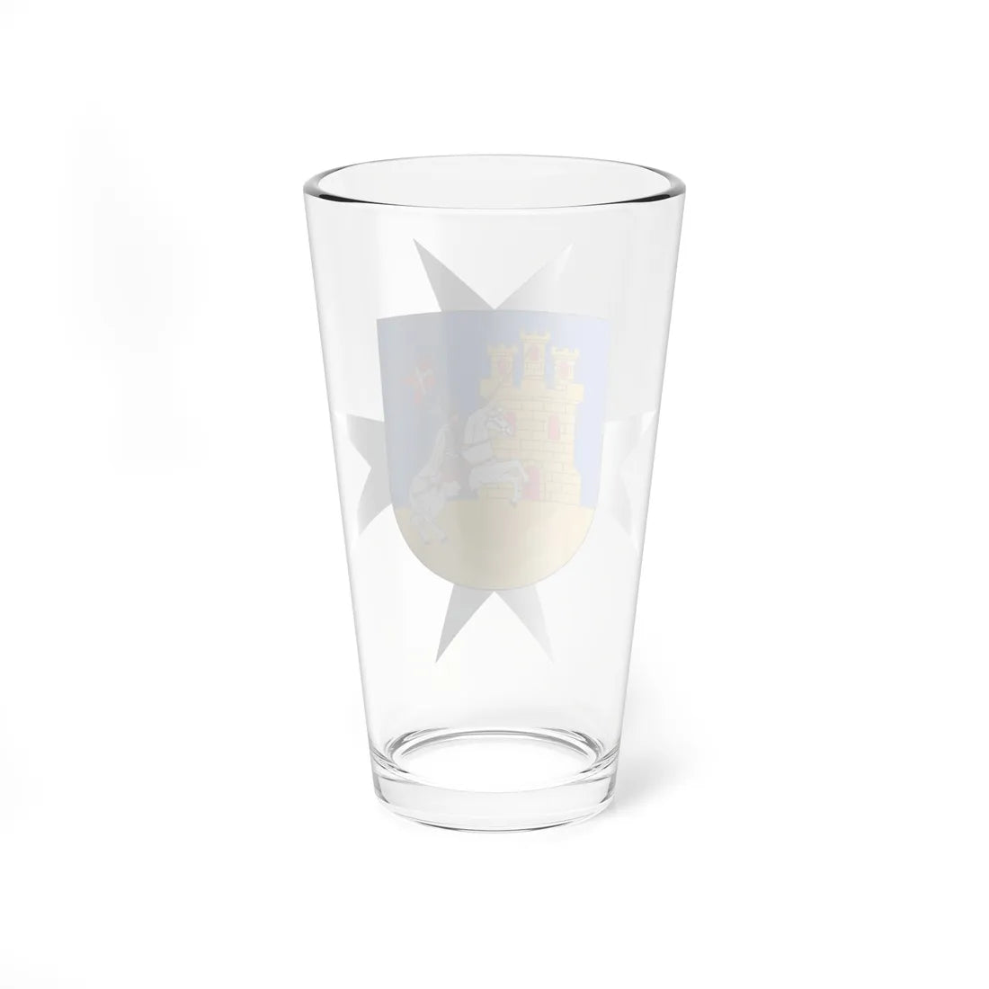 Escudo de Alcázar de San Juan Ciudad Real (Spain) (Coat of Arms) Pint Glass 16oz - Go Mug Yourself