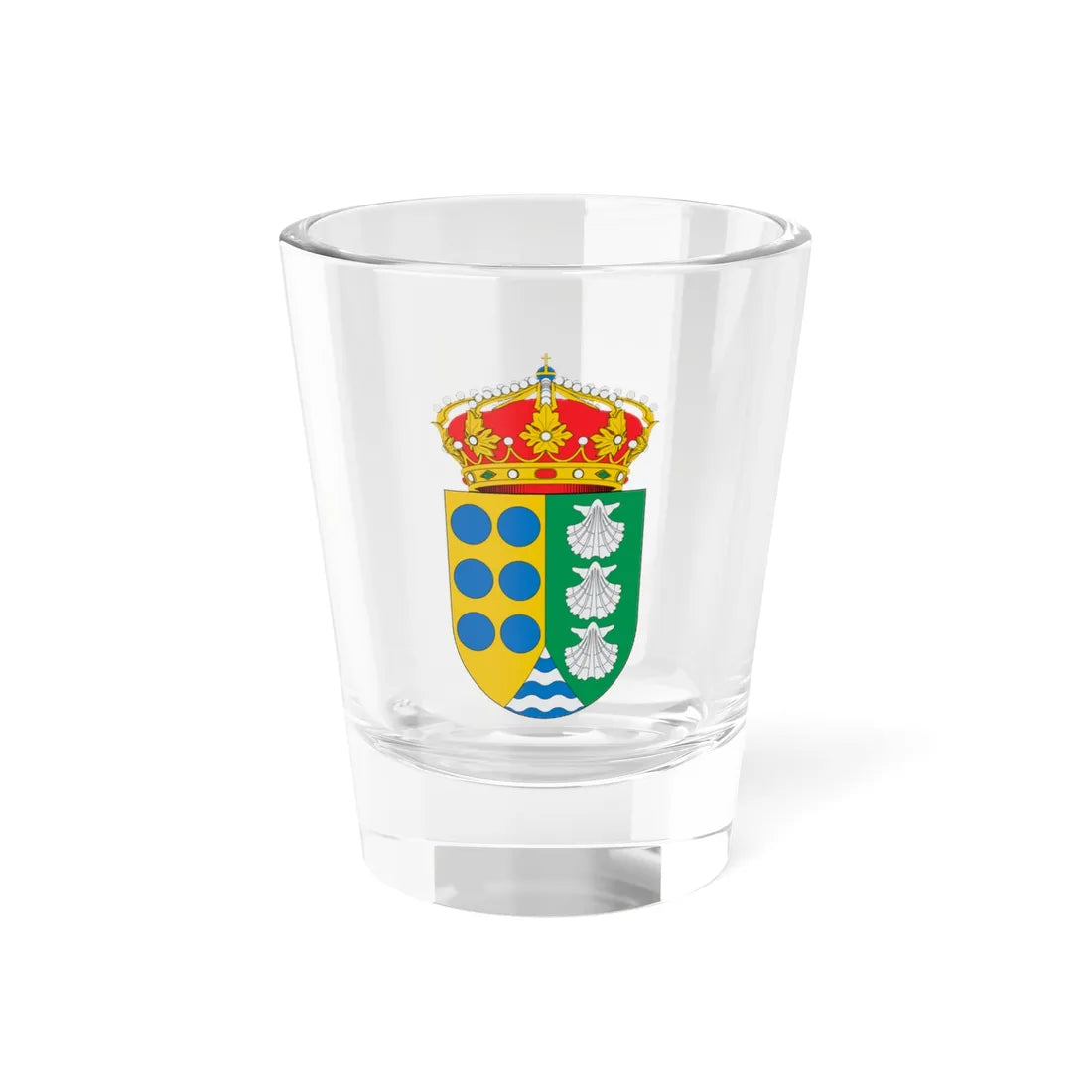 Escudo de Aldeadávila de la Ribera (Spain) (Coat of Arms) Shot Glass 1.5oz 1.5oz - Go Mug Yourself