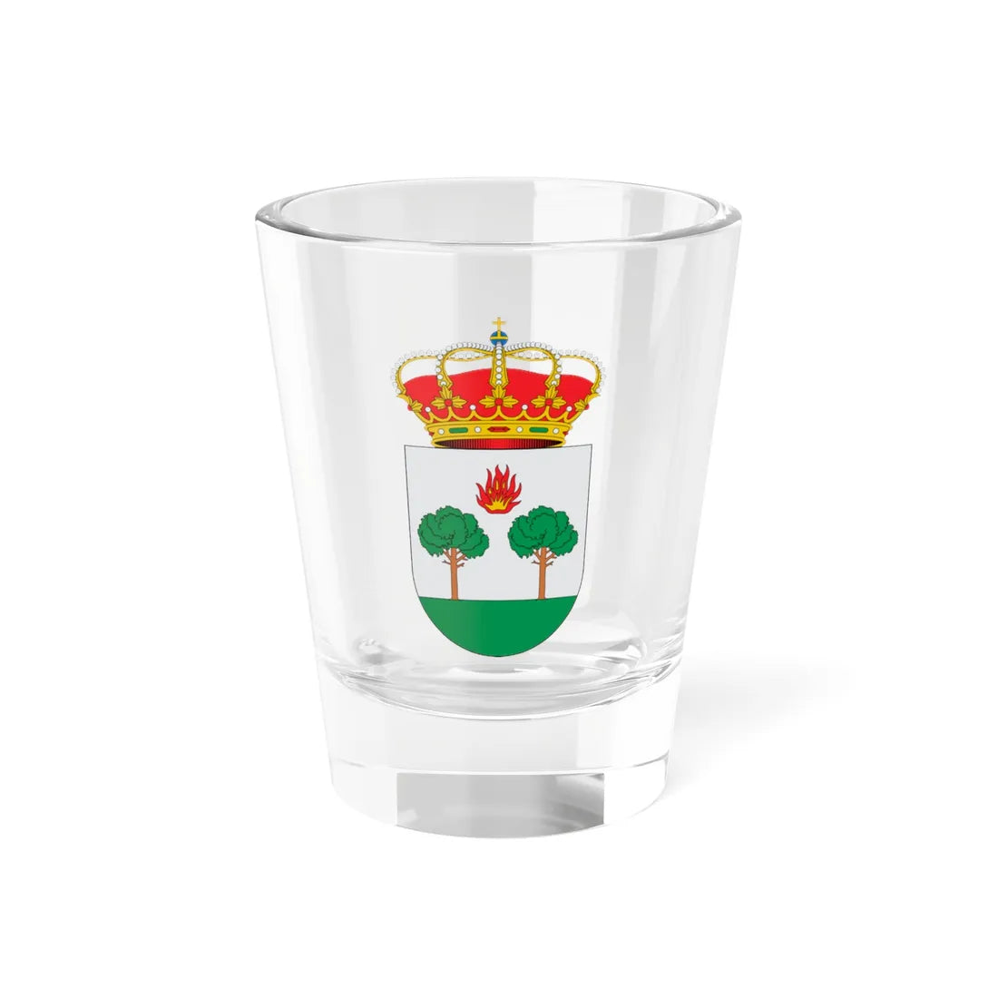 Escudo de Aldeamayor de San Martín Valladolid (Spain) (Coat of Arms) Shot Glass 1.5oz 1.5oz - Go Mug Yourself