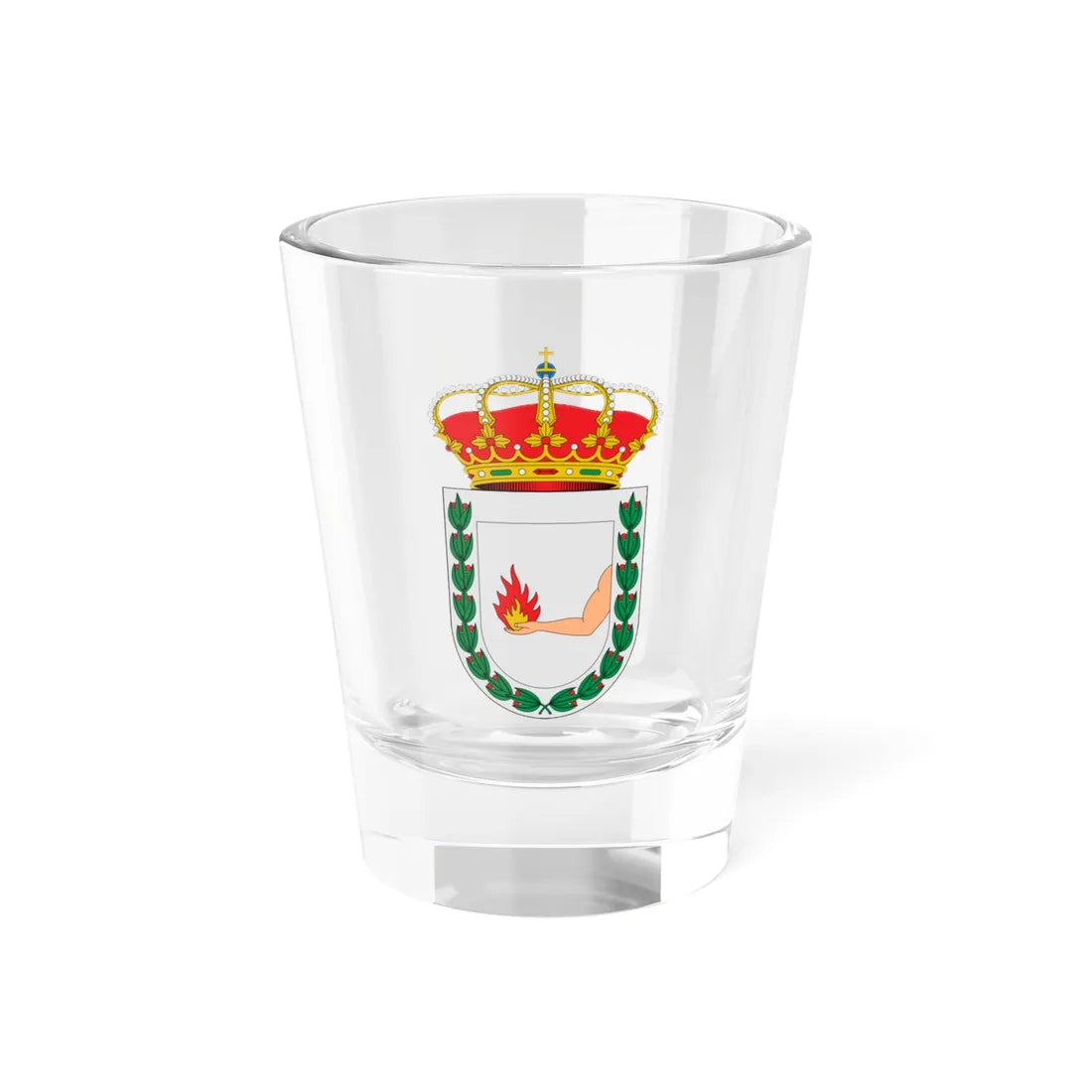 Escudo de Aldeaquemada Jaén (Spain) (Coat of Arms) Shot Glass 1.5oz 1.5oz - Go Mug Yourself
