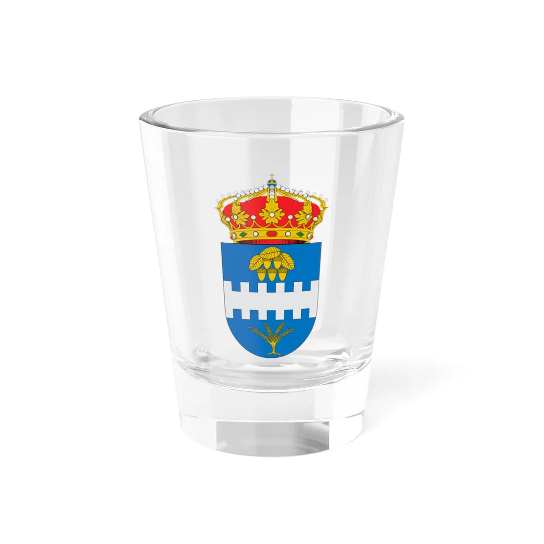 Escudo de Aldehuela de Liestos (Spain) (Coat of Arms) Shot Glass 1.5oz 1.5oz - Go Mug Yourself