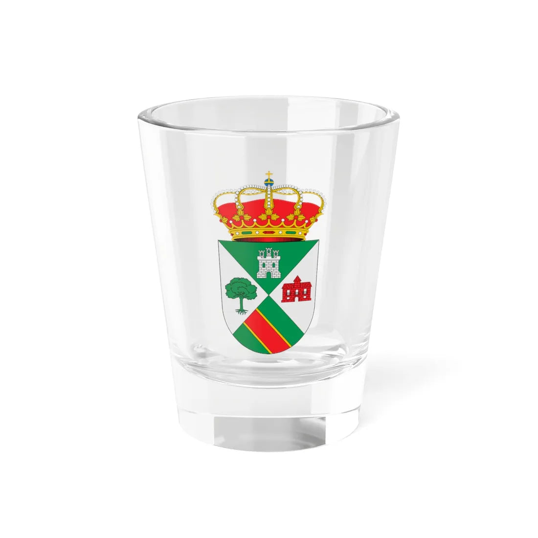 Escudo de Aldeire Granada (Spain) (Coat of Arms) Shot Glass 1.5oz 1.5oz - Go Mug Yourself