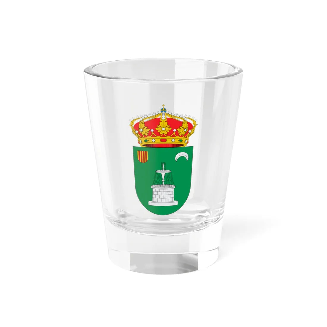 Escudo de Alfamén (Spain) (Coat of Arms) Shot Glass 1.5oz 1.5oz - Go Mug Yourself