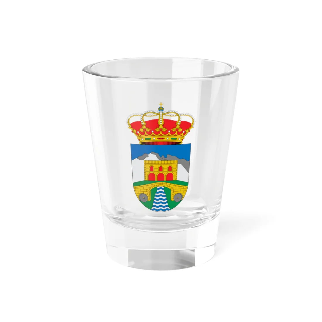 Escudo de Alfarnate Málaga (Spain) (Coat of Arms) Shot Glass 1.5oz 1.5oz - Go Mug Yourself