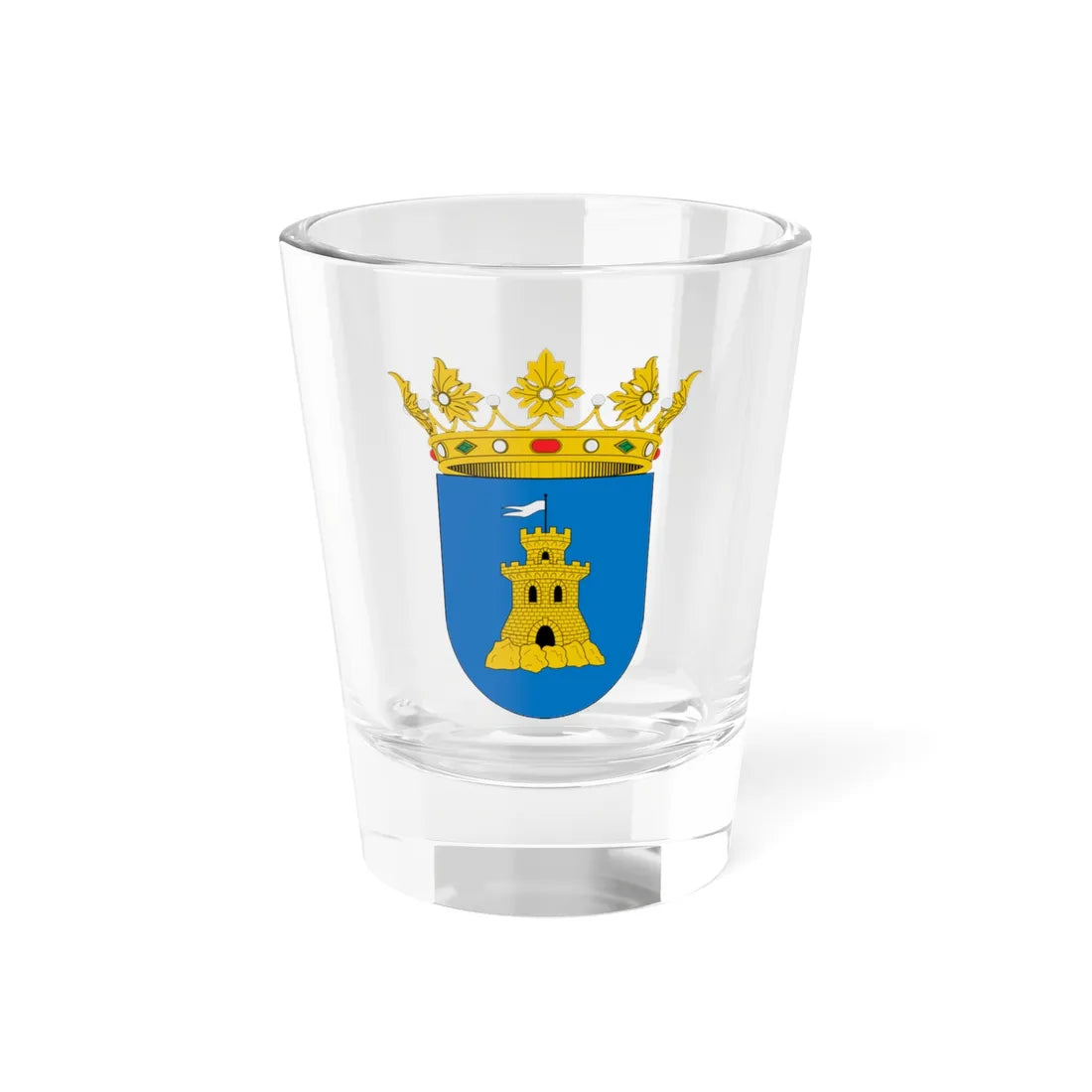 Escudo de Alfondeguilla (Spain) (Coat of Arms) Shot Glass 1.5oz 1.5oz - Go Mug Yourself