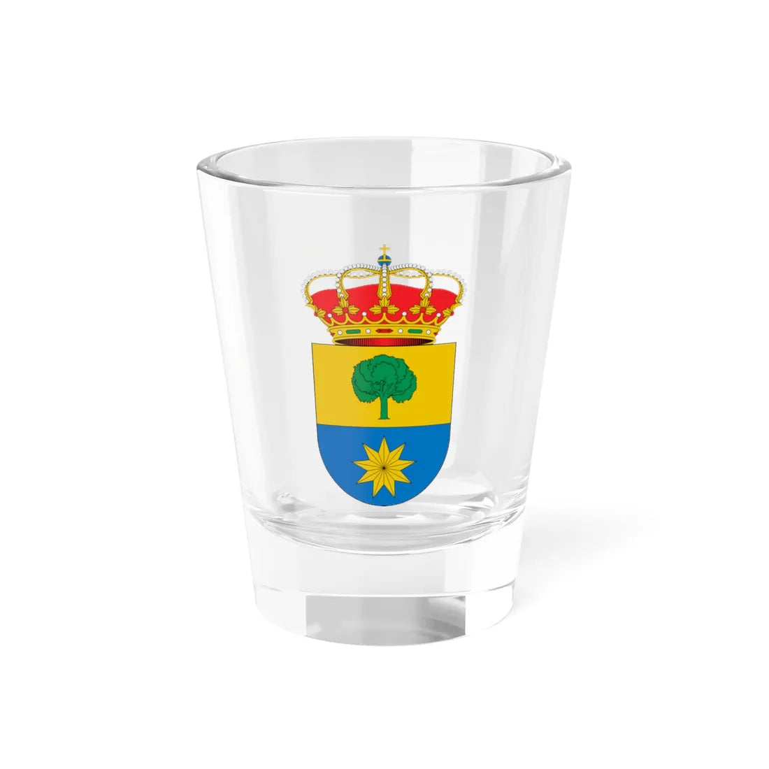 Escudo de Alfoz de Lloredo Cantabria 2 (Spain) (Coat of Arms) Shot Glass 1.5oz 1.5oz - Go Mug Yourself