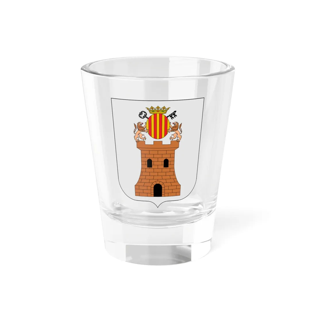 Escudo de Algaida Islas Baleares (Spain) (Coat of Arms) Shot Glass 1.5oz 1.5oz - Go Mug Yourself