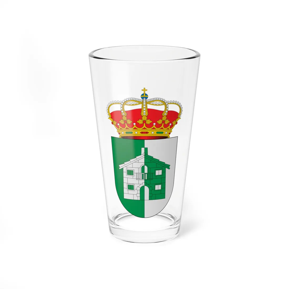 Escudo de Algarinejo Granada (Spain) (Coat of Arms) Pint Glass 16oz 16oz - Go Mug Yourself