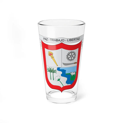 Escudo de Algarrobo Magdalena (Colombia) (Coat of Arms) Pint Glass 16oz 16oz - Go Mug Yourself