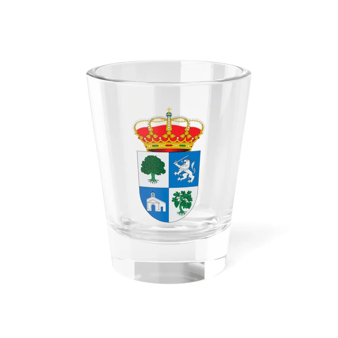 Escudo de Algatocín Málaga (Spain) (Coat of Arms) Shot Glass 1.5oz 1.5oz - Go Mug Yourself