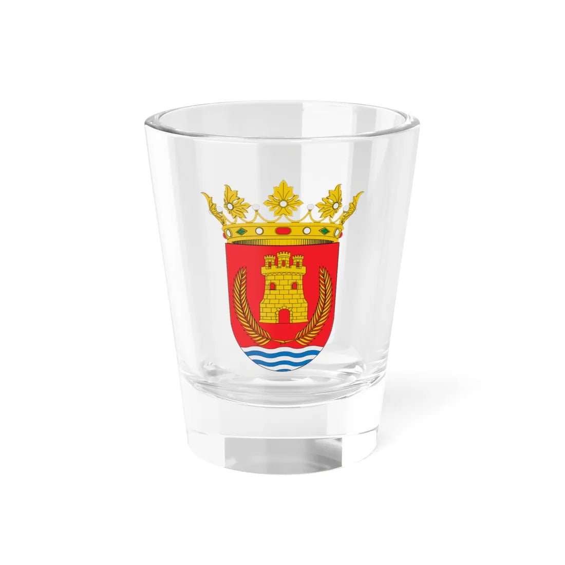 Escudo de Algeciras (Spain) (Coat of Arms) Shot Glass 1.5oz 1.5oz - Go Mug Yourself